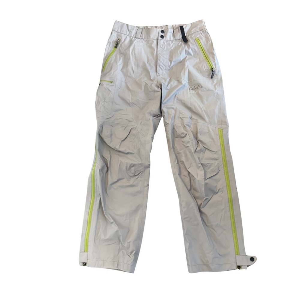 GORE-TEX Cabelas Men's Guidewear Gray Pants with Neon Accents